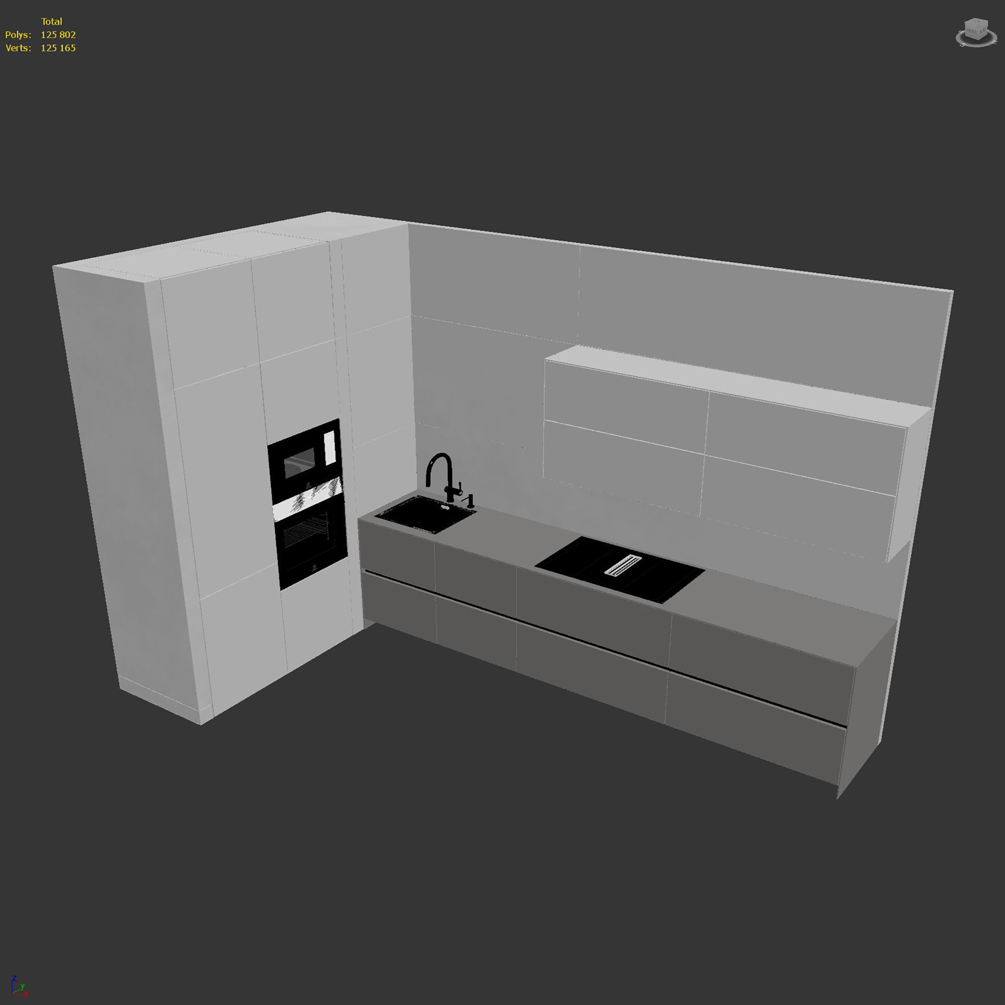 Kitchen set 05 3D model_6