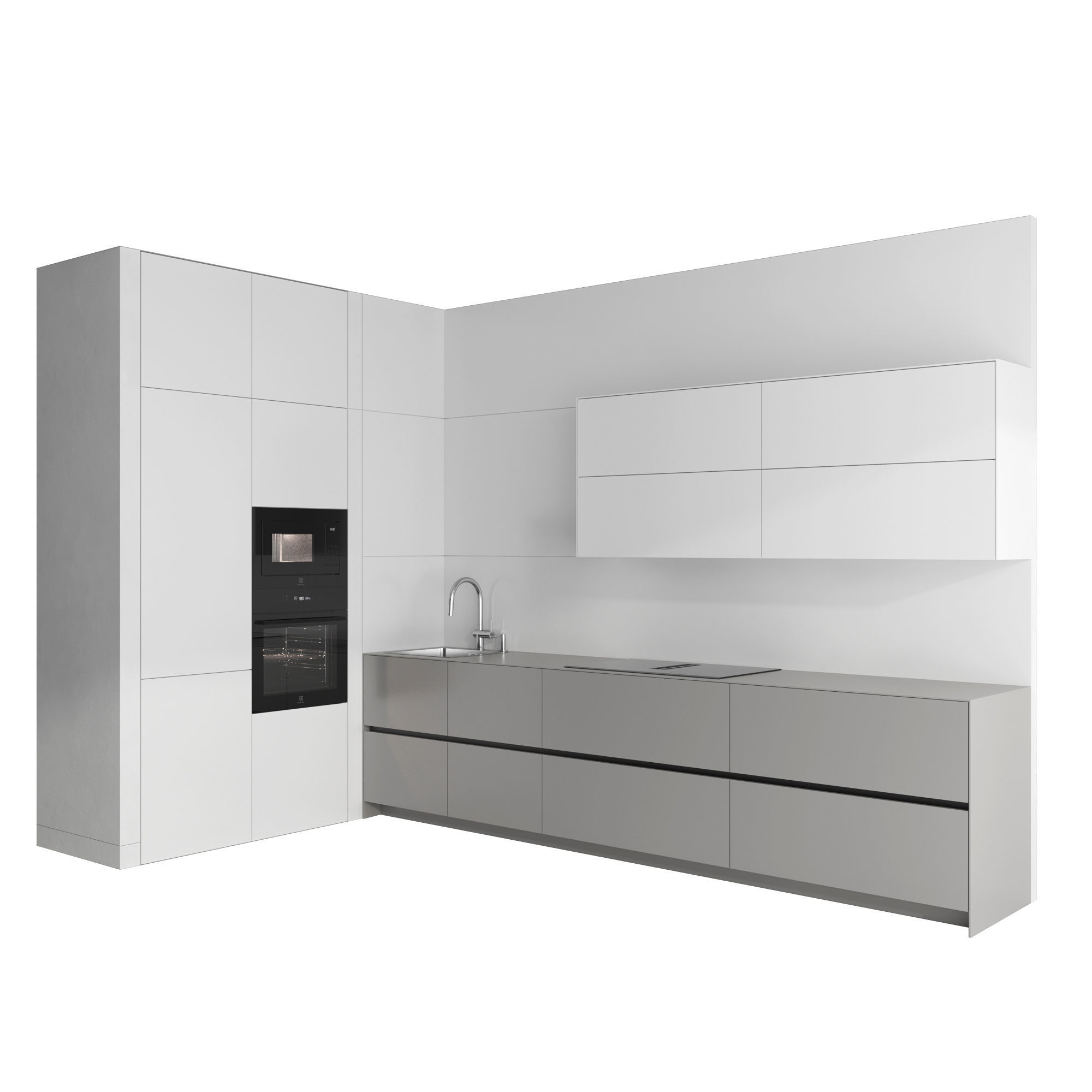 Kitchen set 05 3D model_1