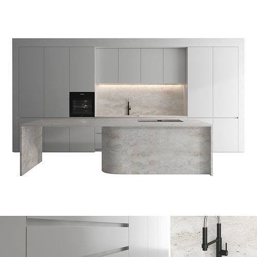 Kitchen set 06 3D model