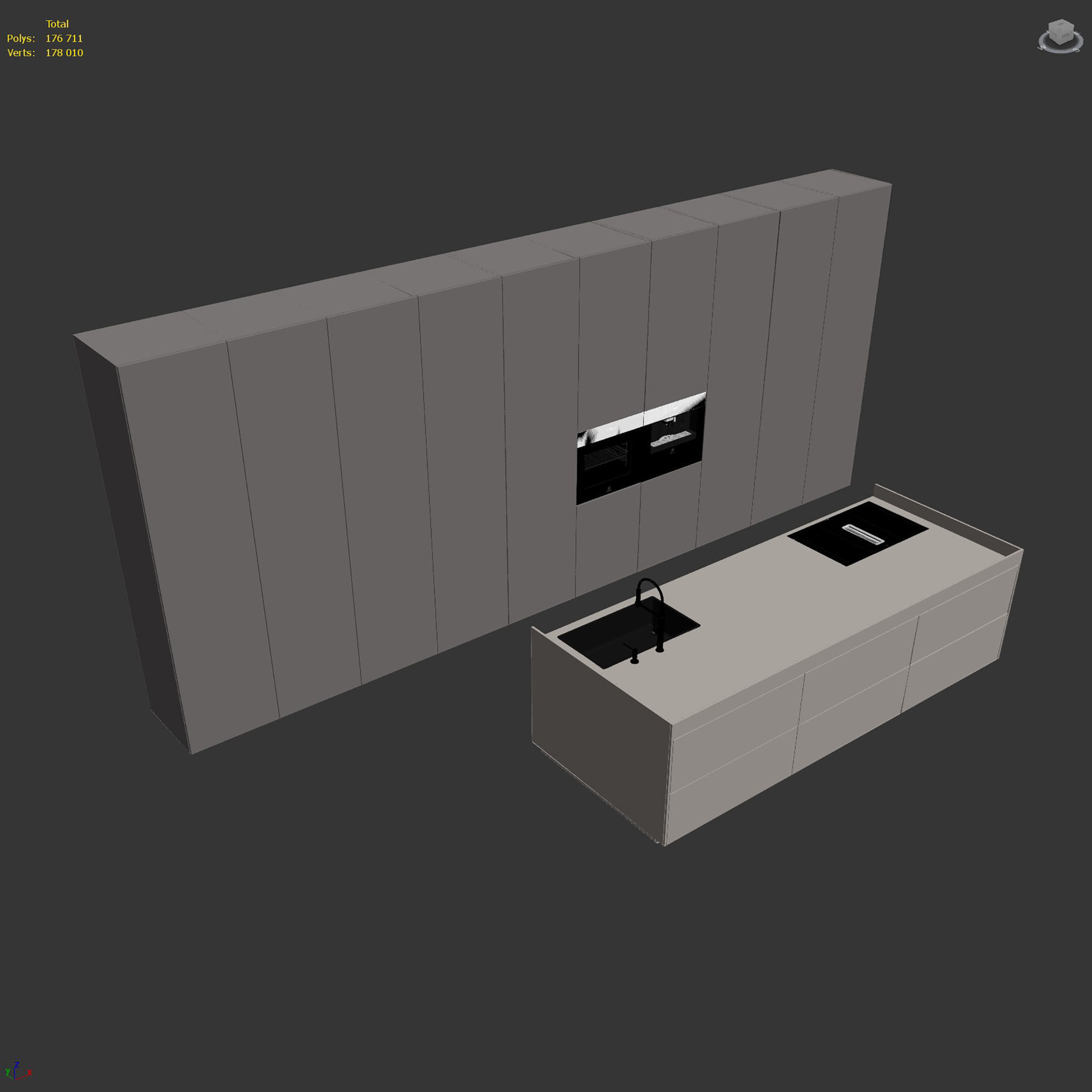 Kitchen set 09 3D model_6