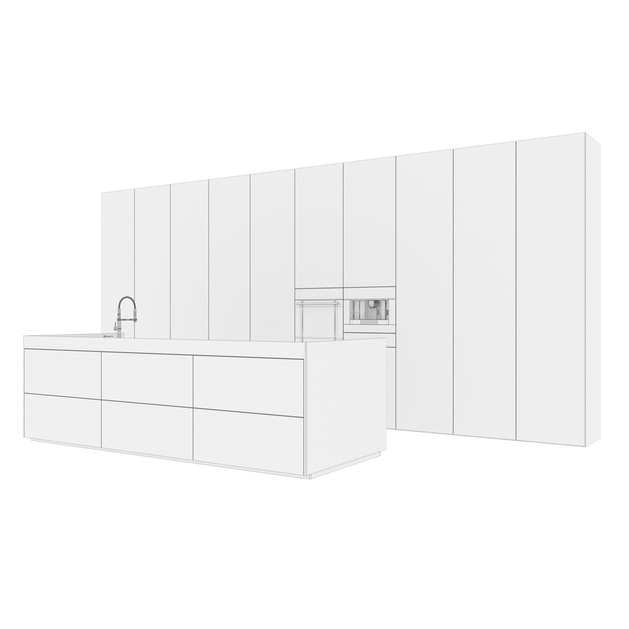Kitchen set 09 3D model_5