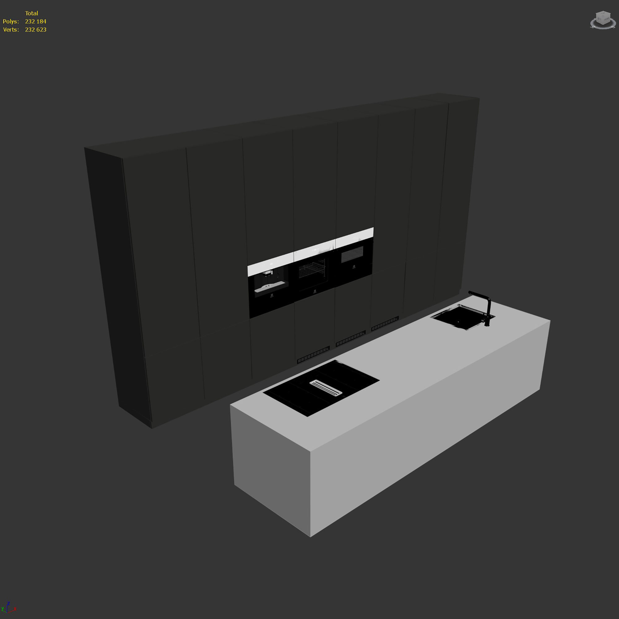 Kitchen set 10 3D model_7