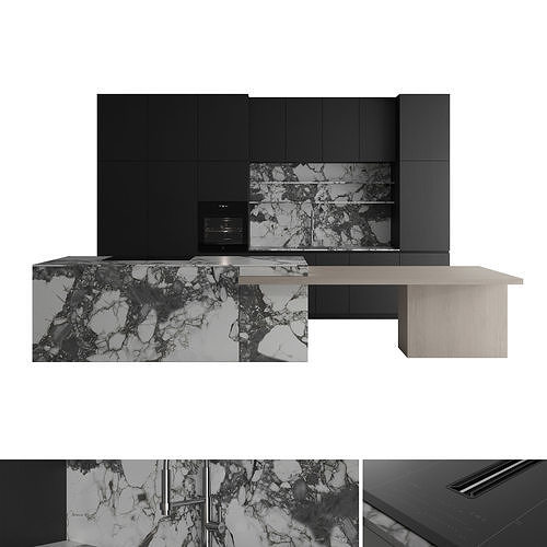 Kitchen set 11 3D model
