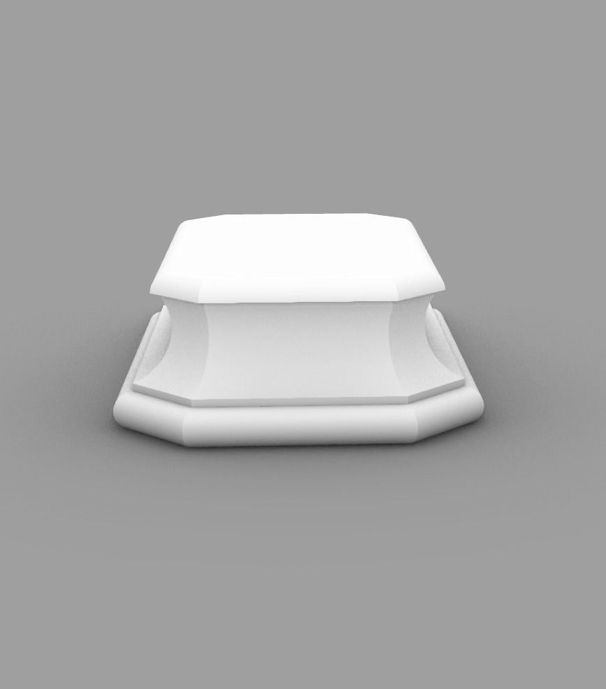 Statue base 3D model_1