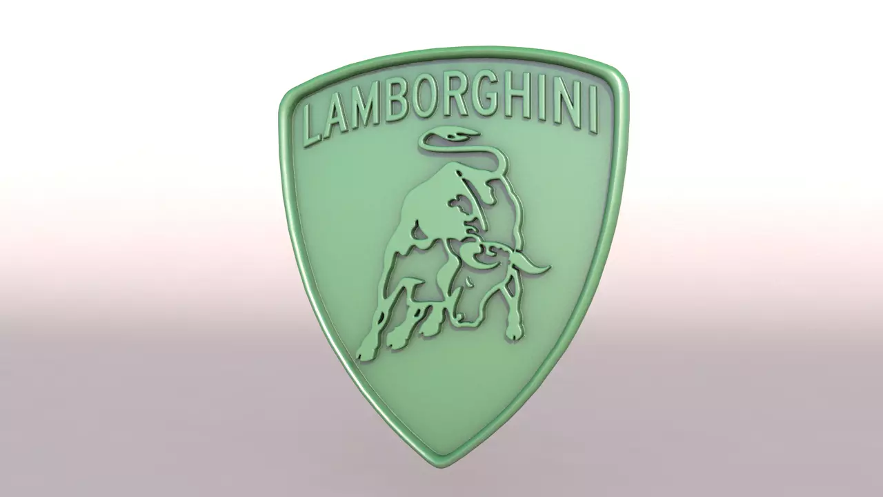 lamborgini logo for 3Dprint 3D print model