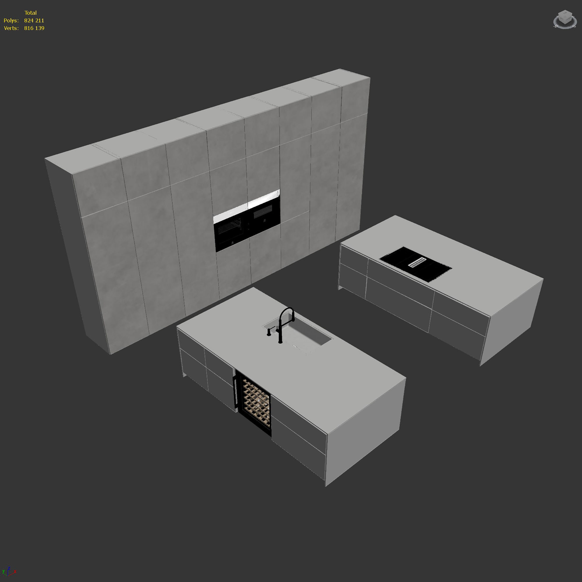 Kitchen set 16 3D model_6