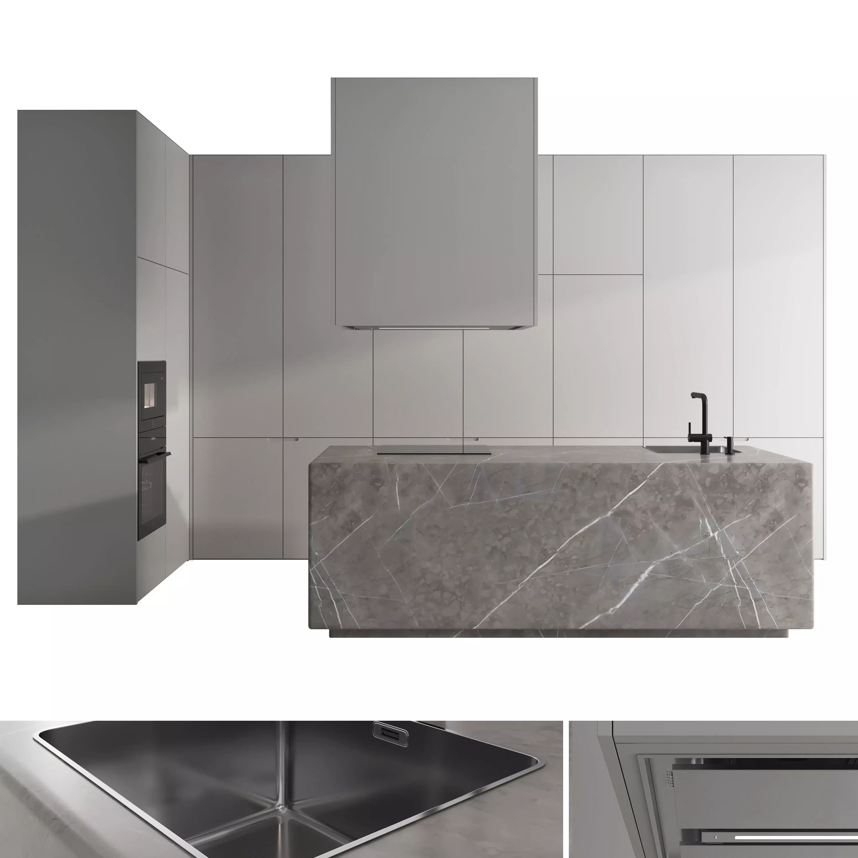 Kitchen set 17 3D model_0