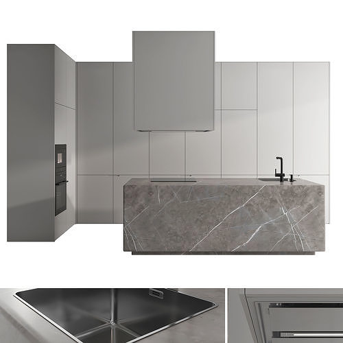 Kitchen set 17 3D model