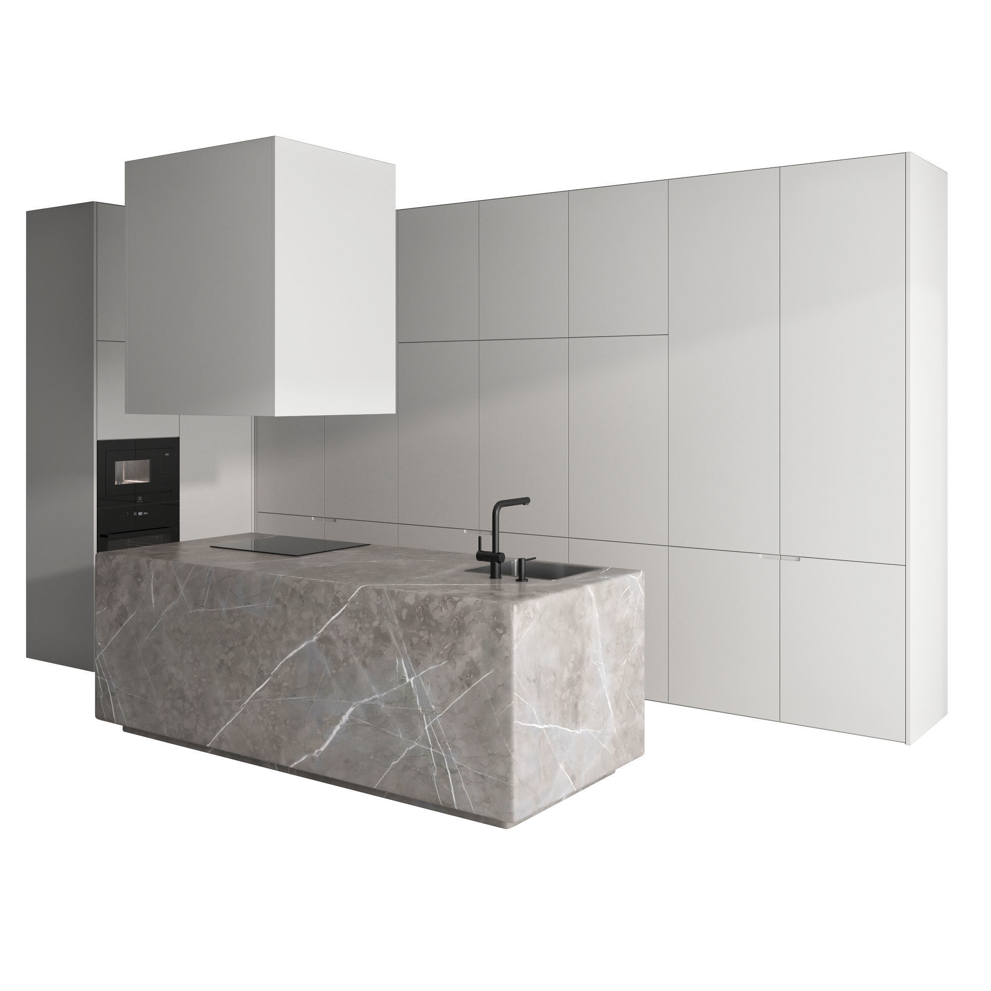 Kitchen set 17 3D model_1