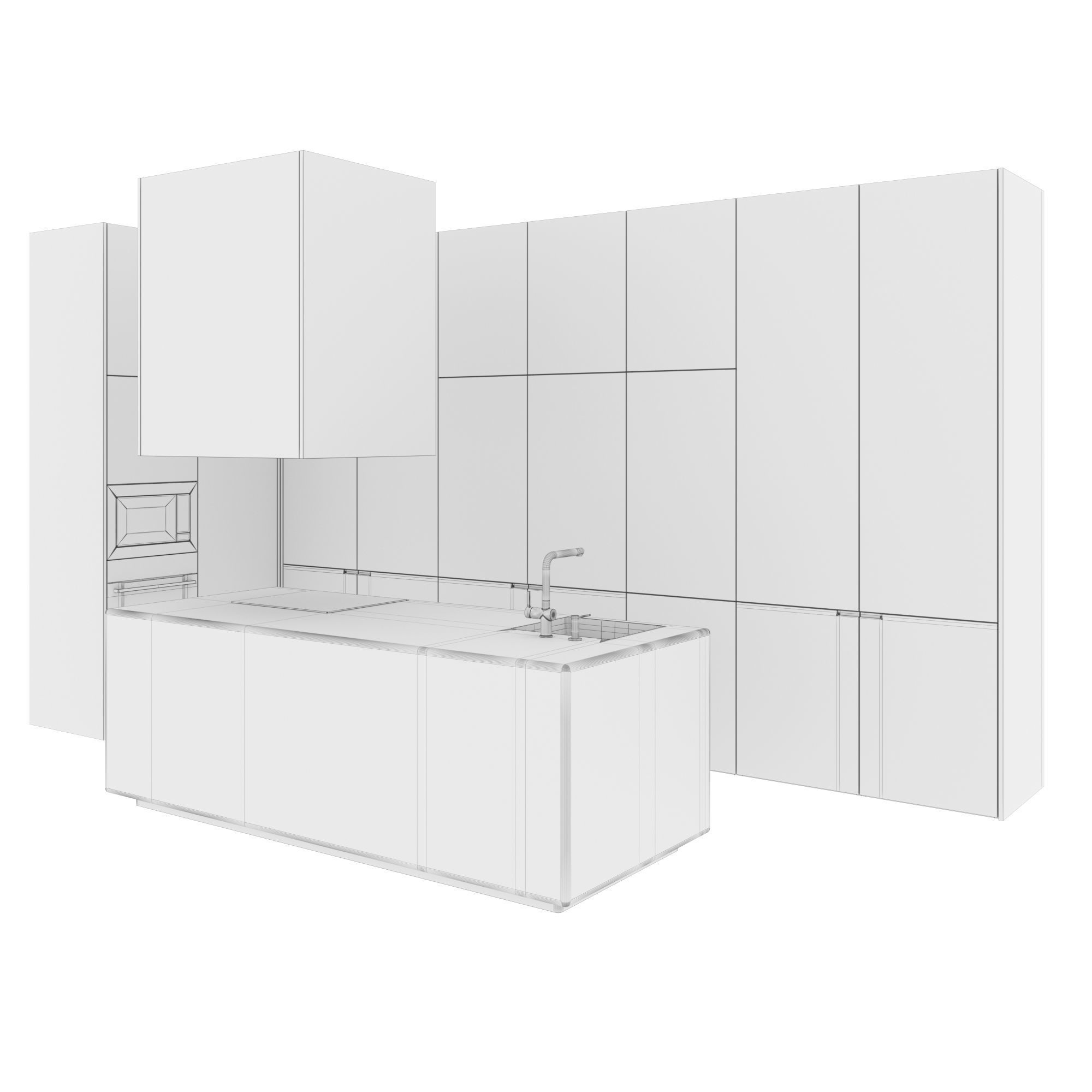 Kitchen set 17 3D model_6