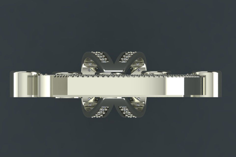 D letter pendant 3D print model_11