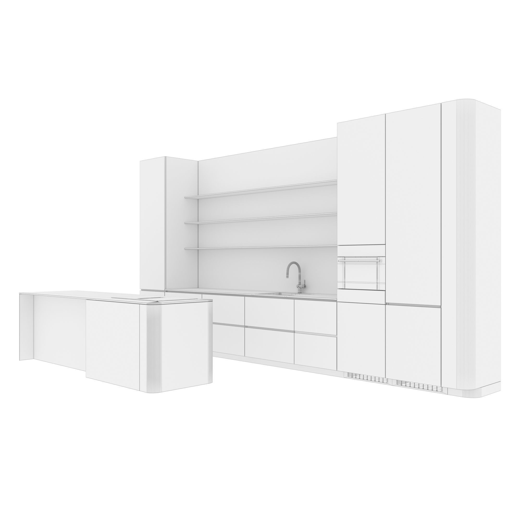 Kitchen set 19 3D model_5