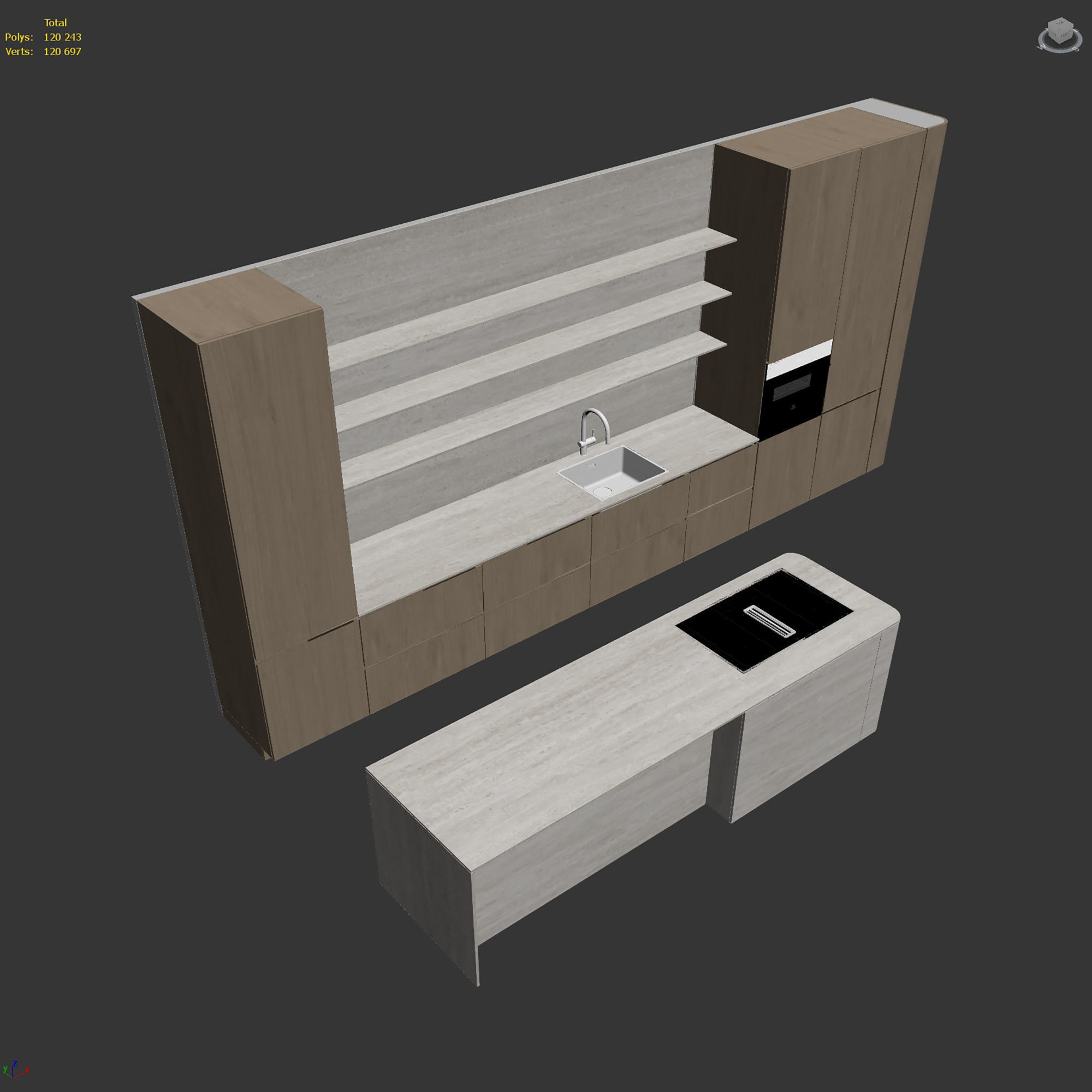 Kitchen set 19 3D model_6
