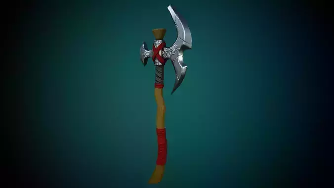 Stylized Warrior Axe GameReady