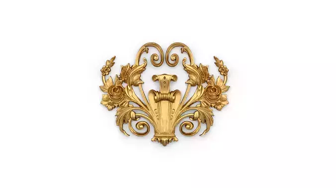 Classic carved decor ornament 379