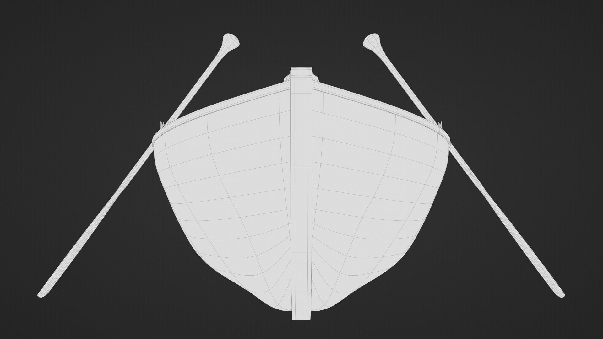 Wooden Boat 3d Model 3D model_17