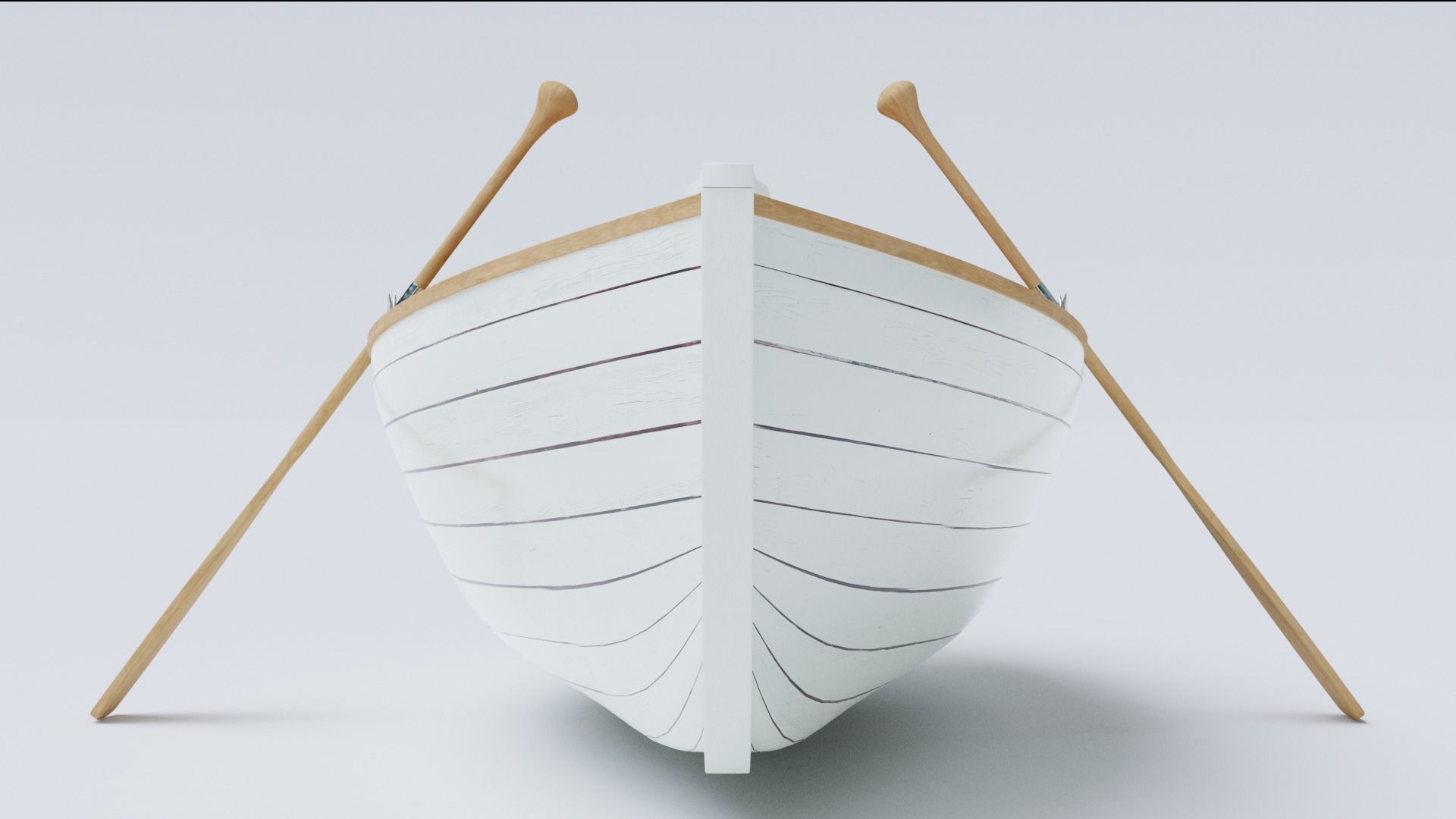 Wooden Boat 3d Model 3D model_7