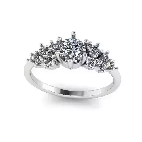 Engagement halo rings Model 4409