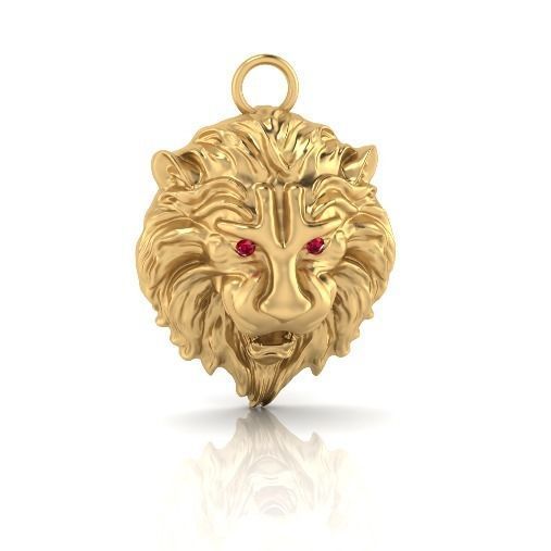 Lion pendant Model 4408 3D print model_1