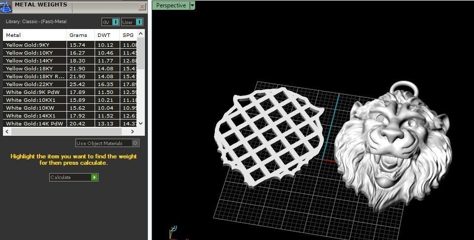 Lion pendant Model 4408 3D print model_7