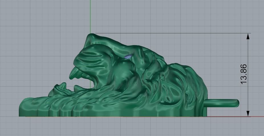 Lion pendant Model 4408 3D print model_6