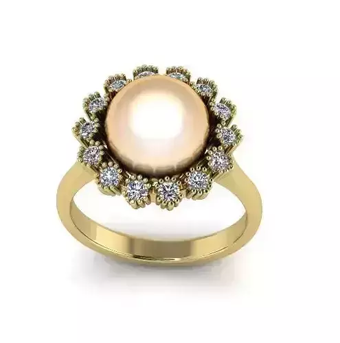 Ring with pearls Model 4406
