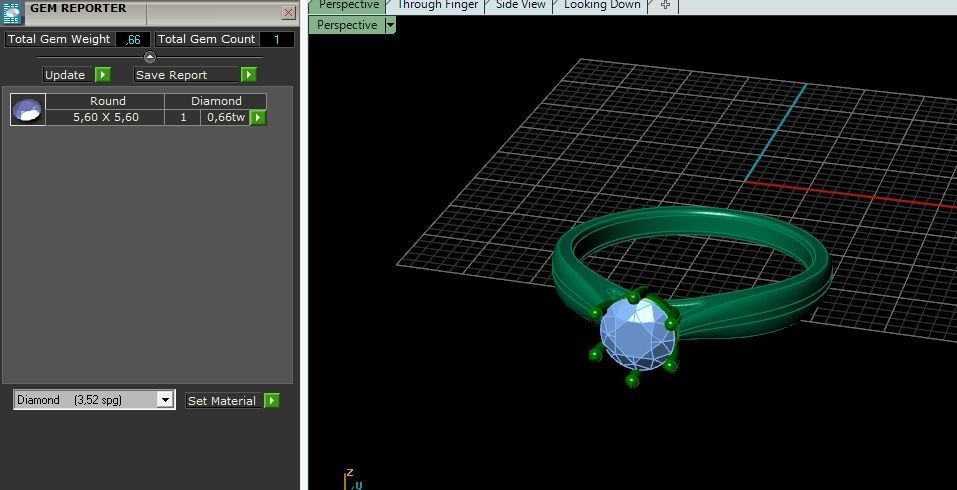 Solitaire ring Model 4400 3D print model_8