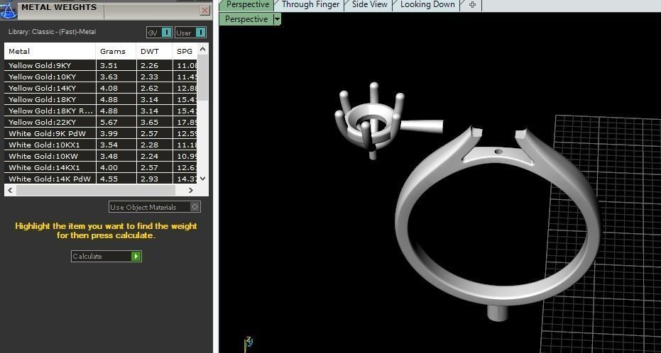 Solitaire ring Model 4400 3D print model_7