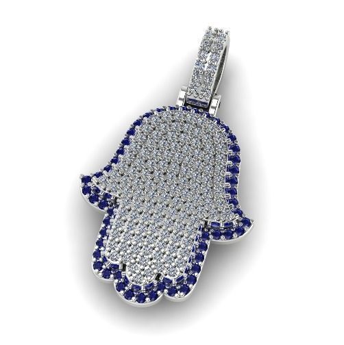 Hamsa pendant Model 4398 3D print model_1