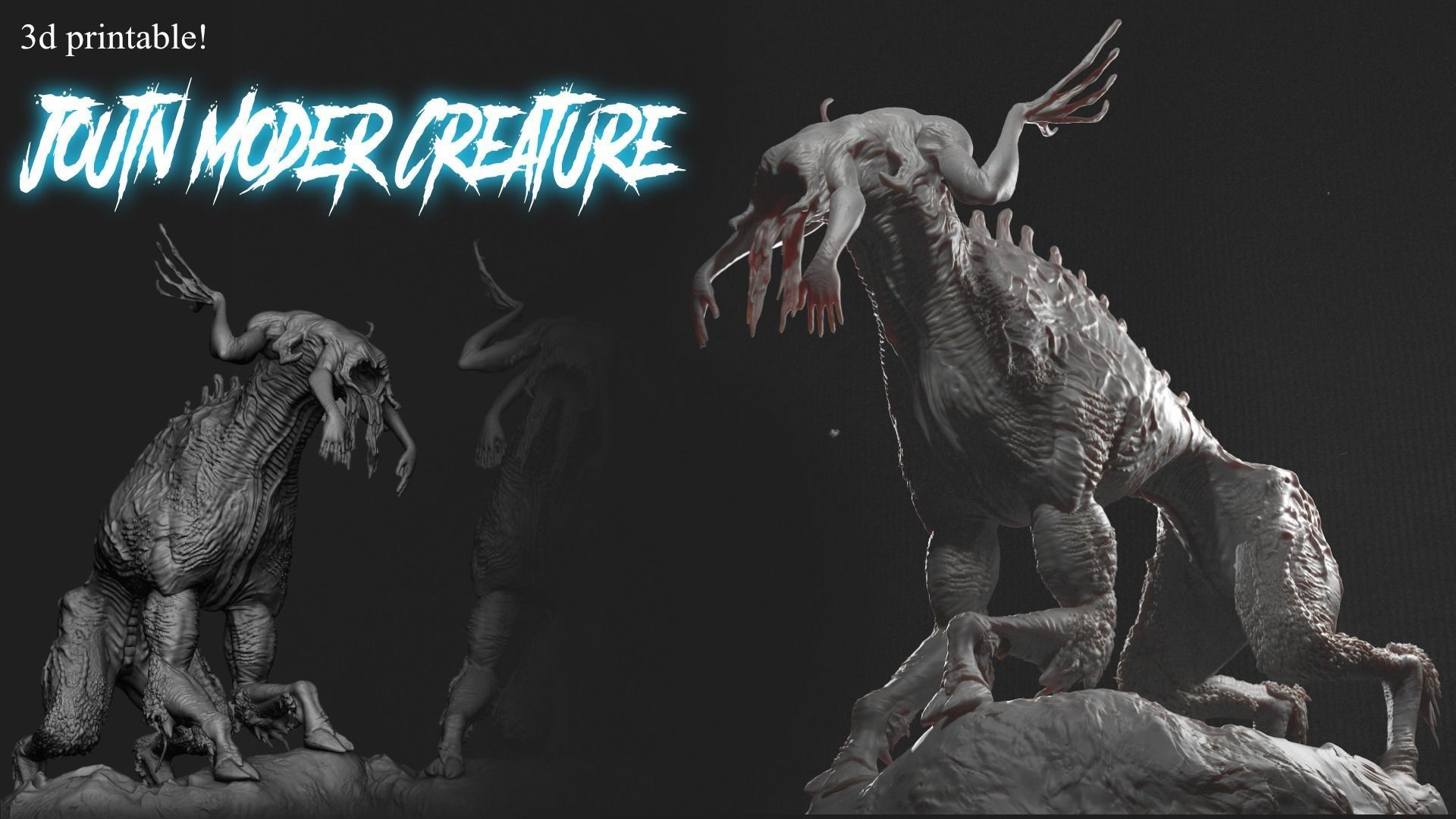 3D Printable Joutn Moder Creature Model 3D print model_2