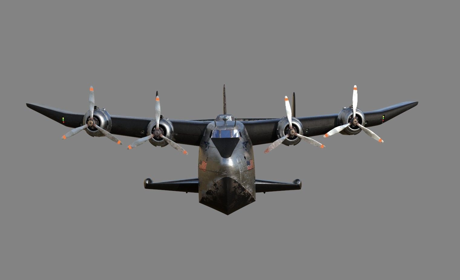 Boeing 314 - Clipper Toon Style 3D model_7