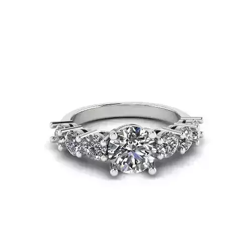 Engagement halo rings Model 4374