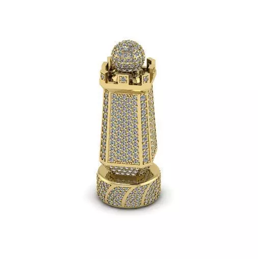 Chess piece rook Model 4369 3D print model_0