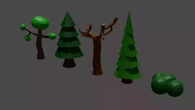 Low poly tree