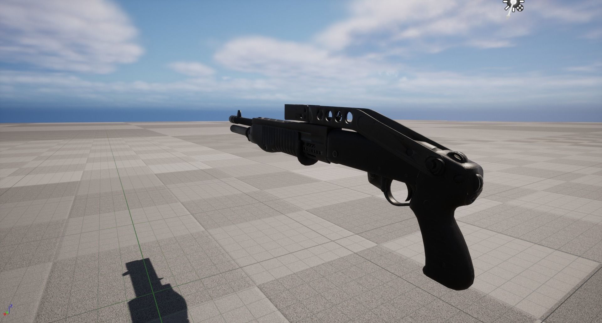 shotgun Model and Textures Low-poly 3D model Low-poly 3D model_2