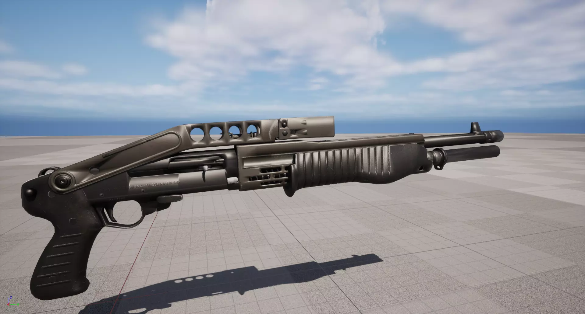 shotgun Model and Textures Low-poly 3D model Low-poly 3D model_0
