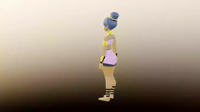 Lowpoly character female 2