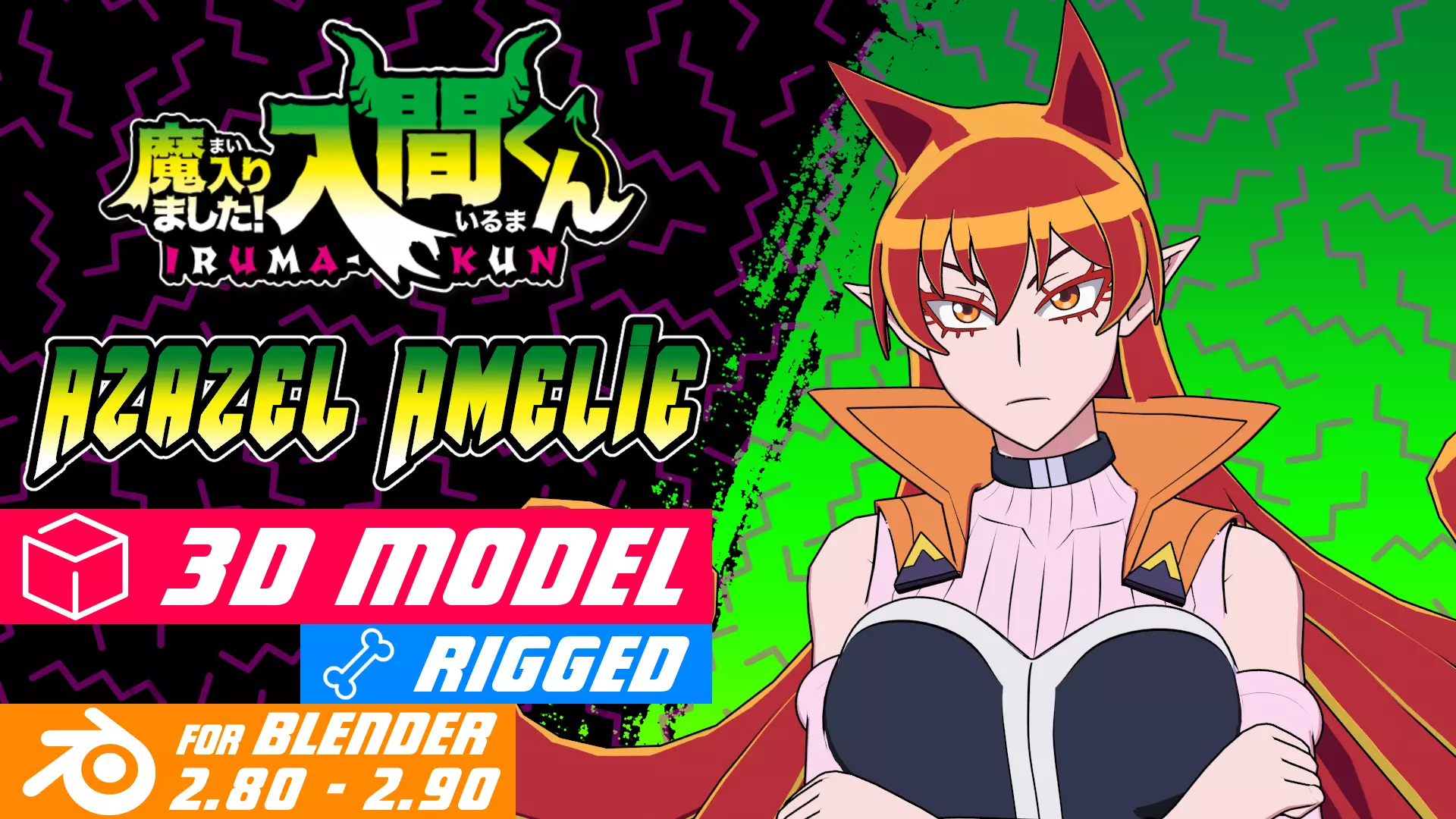 Azazel Amelie - Model 3D Blender 3D model_0