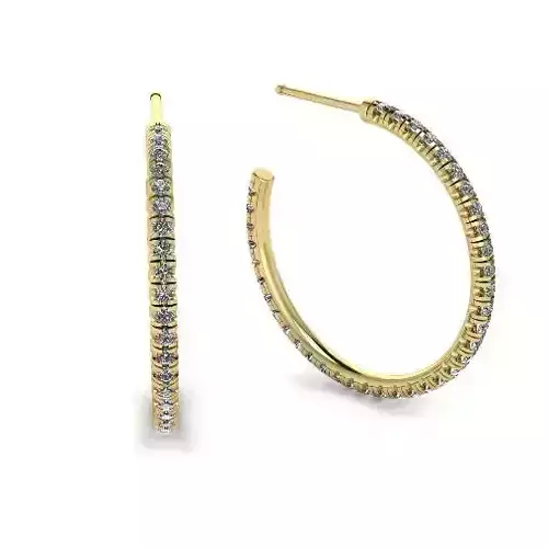 Round earrings Model 4463