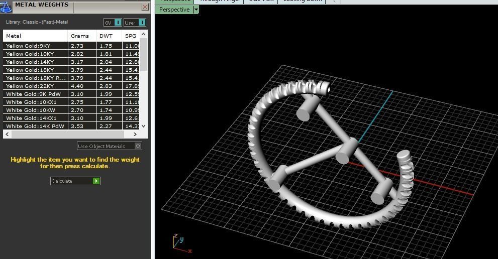 Round earrings Model 4463 3D print model_6