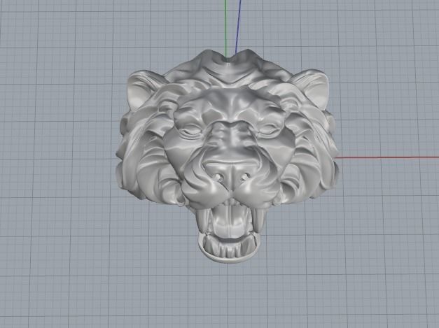 Lion ring Model 4450 3D print model_4