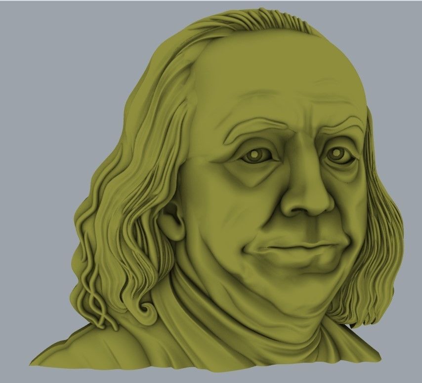 BENJAMIN FRANKLIN 3D print model_3