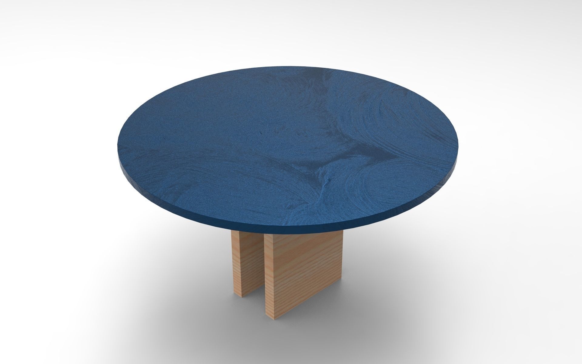 Ligne Dining Table Low-poly 3D model_4