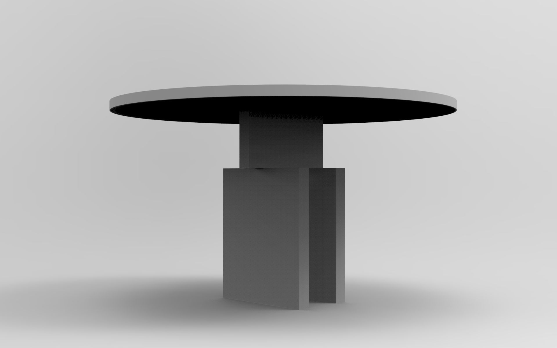 Ligne Dining Table Low-poly 3D model_8