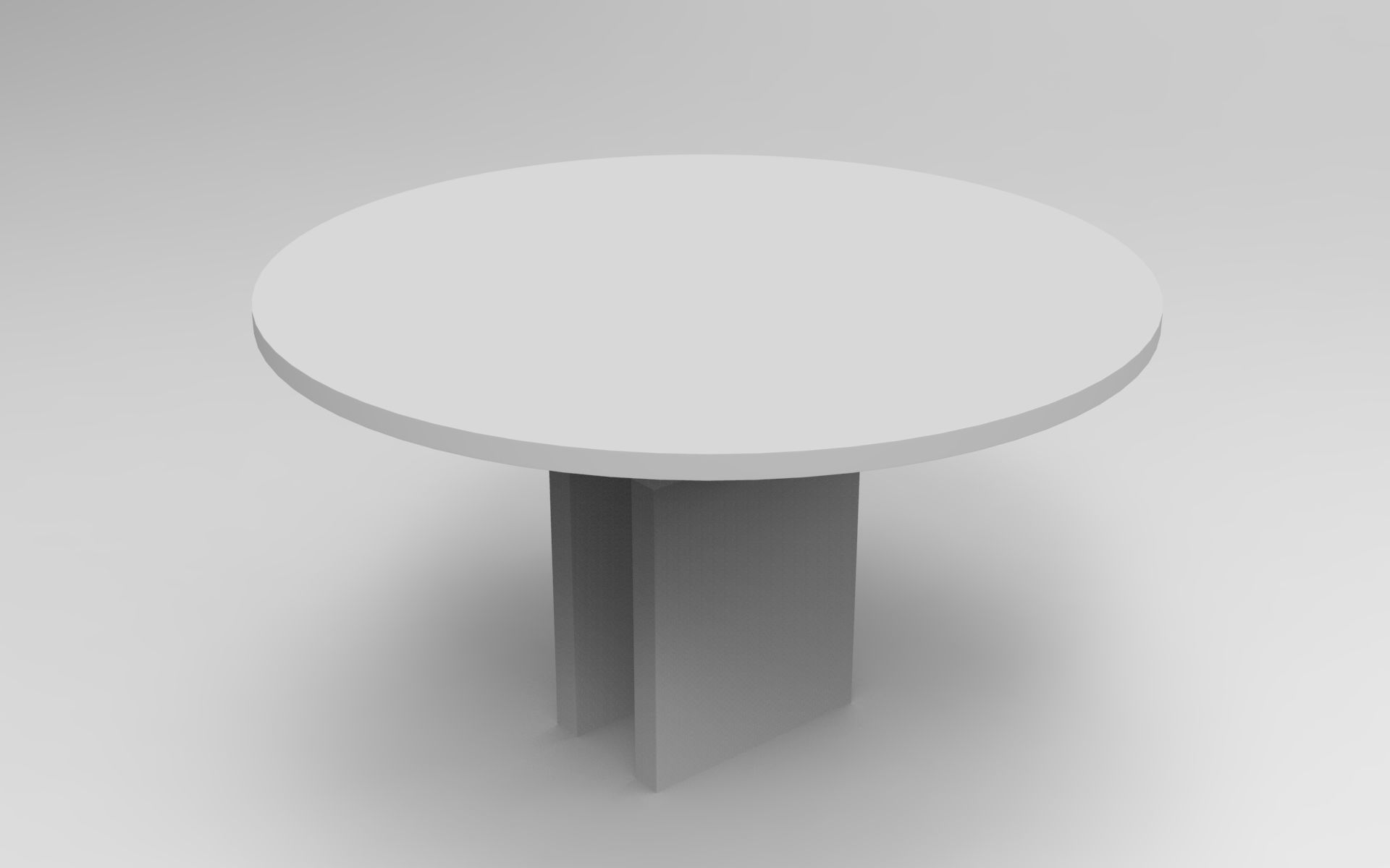 Ligne Dining Table Low-poly 3D model_7