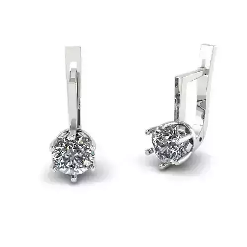 Earrings with English lock Model 4416