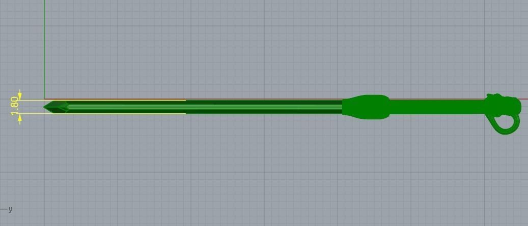 Sword pendant Model 4501 3D print model_7