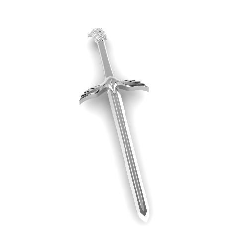 Sword pendant Model 4501 3D print model_1