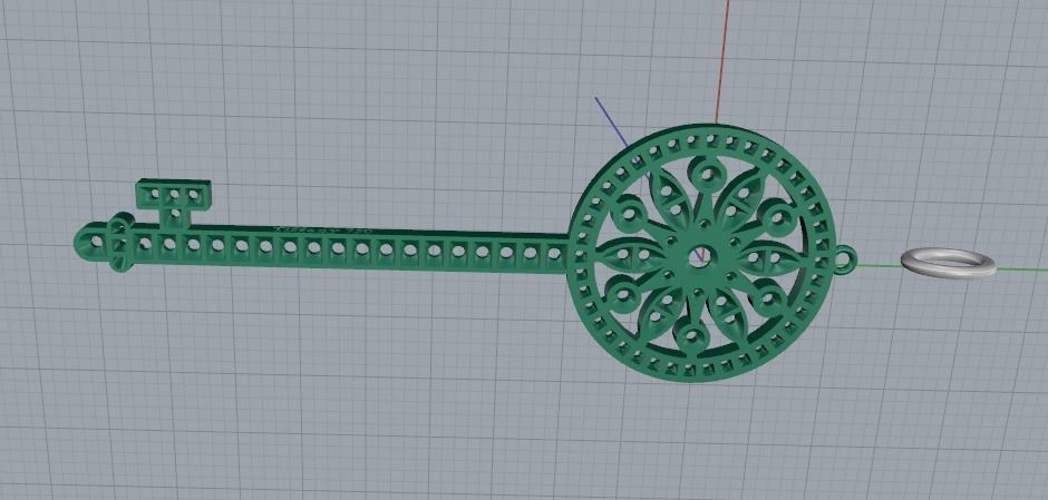 Pendant Key Model 4498 3D print model_4