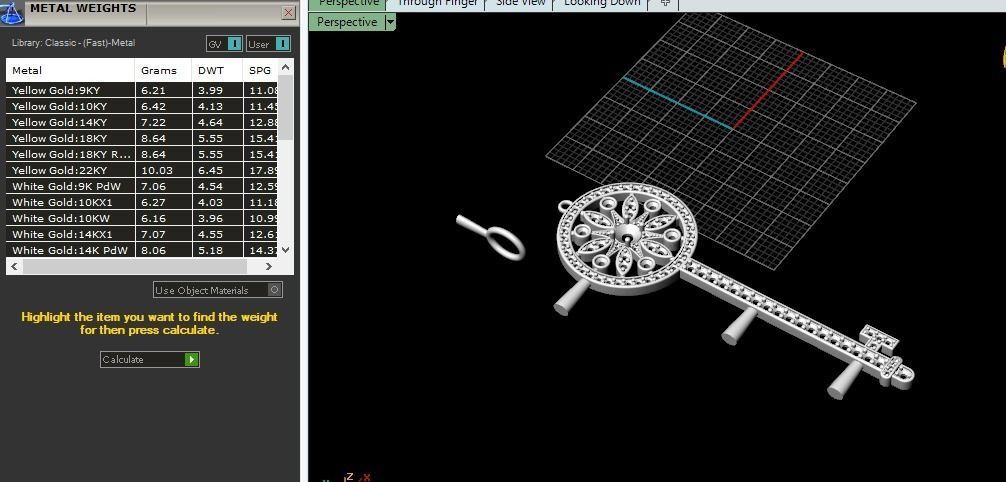 Pendant Key Model 4498 3D print model_10